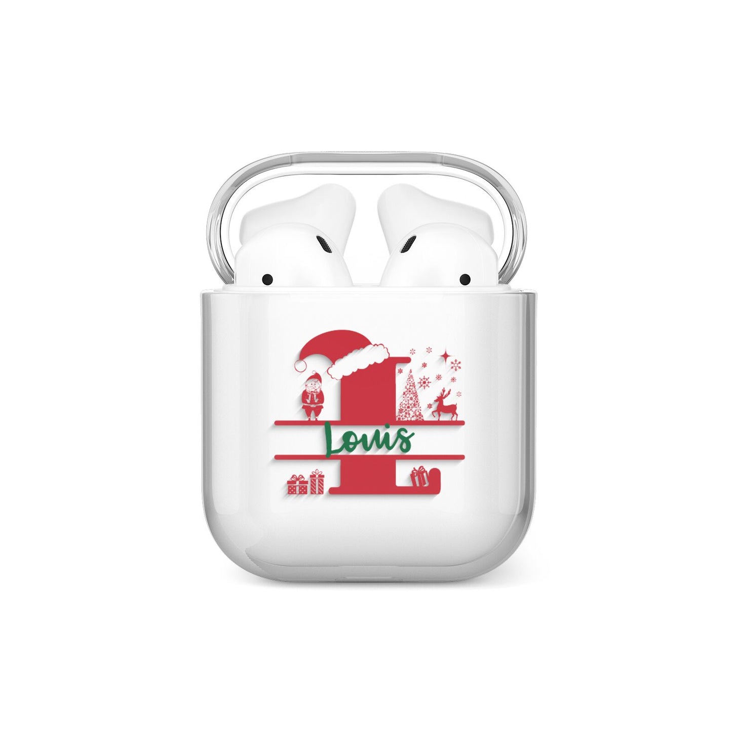 Personalised Christmas Monogram AirPods Case