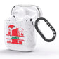 Personalised Christmas Monogram AirPods Glitter Case Side Image