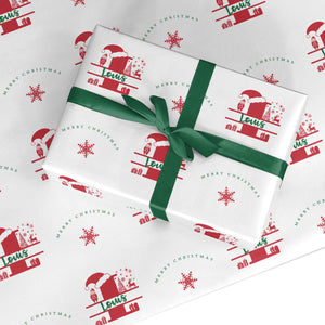 Personalised Christmas Monogram Wrapping Paper