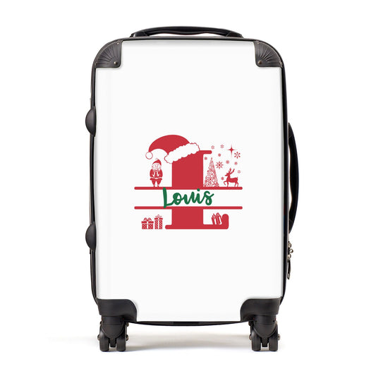 Personalised Christmas Monogram Suitcase