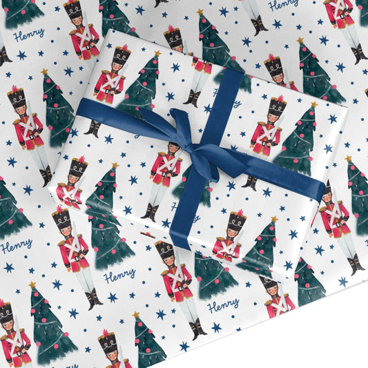 Personalised Christmas Nutcracker Custom Wrapping Paper