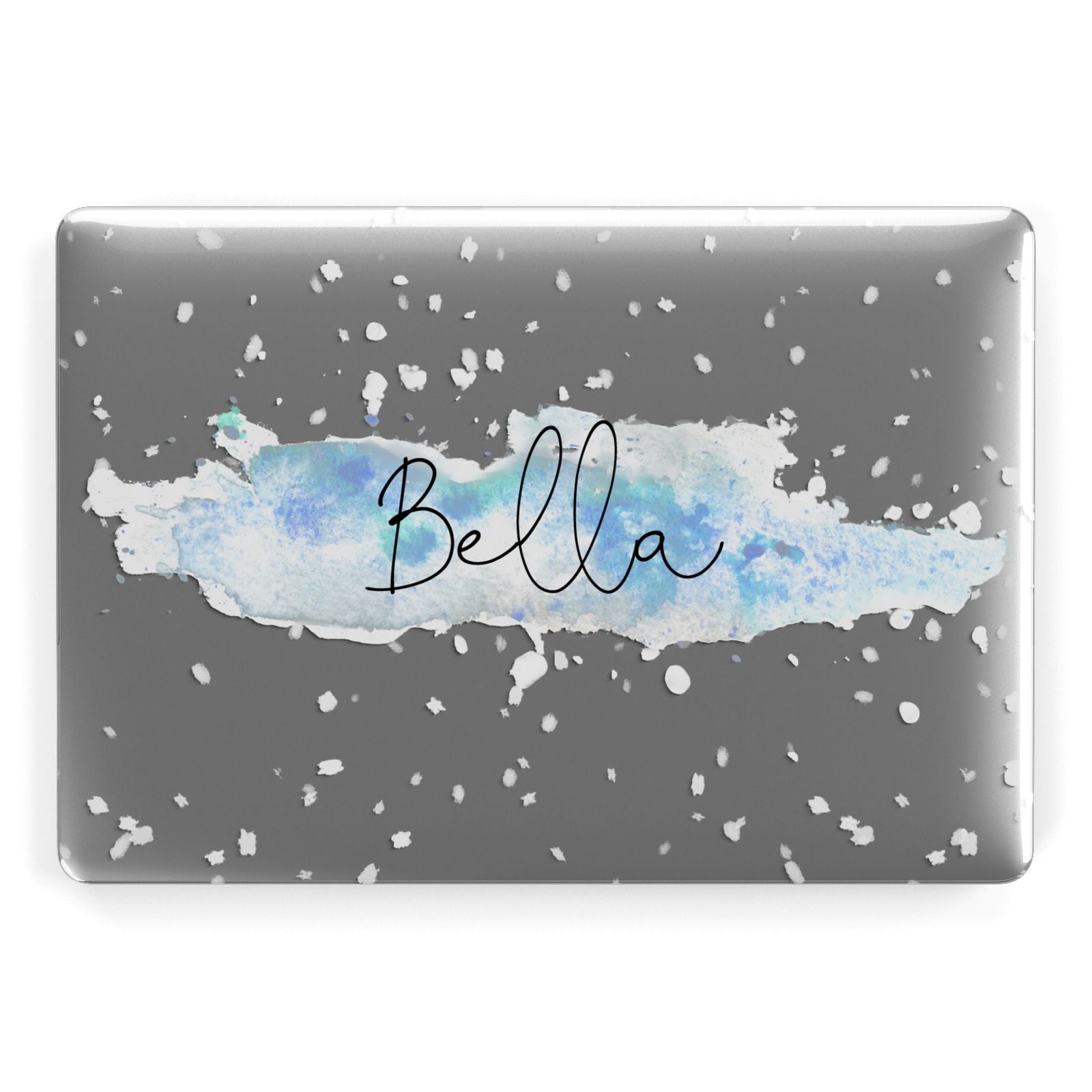 Personalised Christmas Snow fall Apple MacBook Case