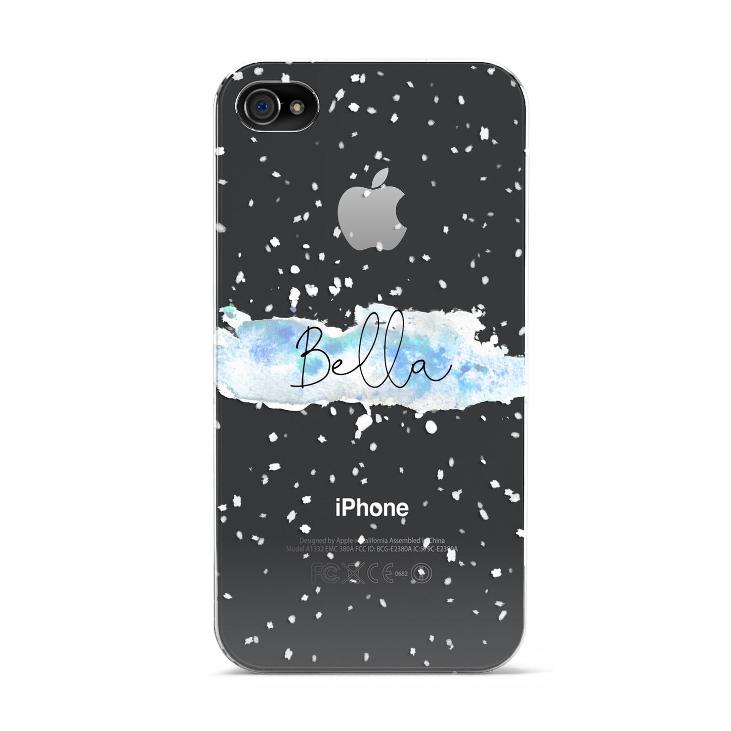 Personalised Christmas Snow fall Apple iPhone 4s Case
