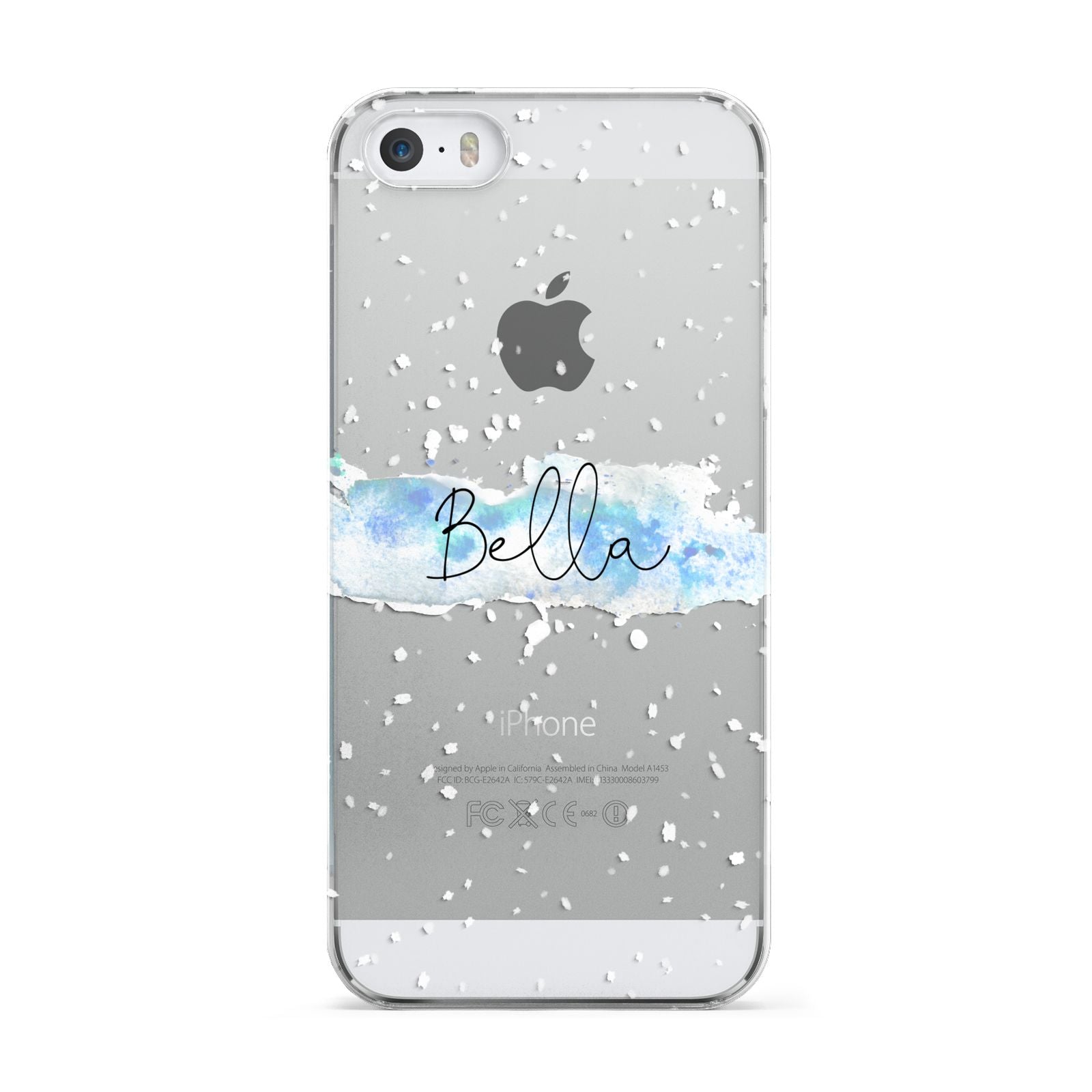 Personalised Christmas Snow fall Apple iPhone 5 Case