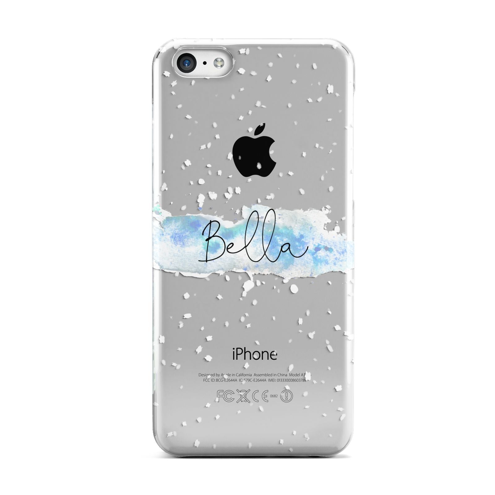 Personalised Christmas Snow fall Apple iPhone 5c Case