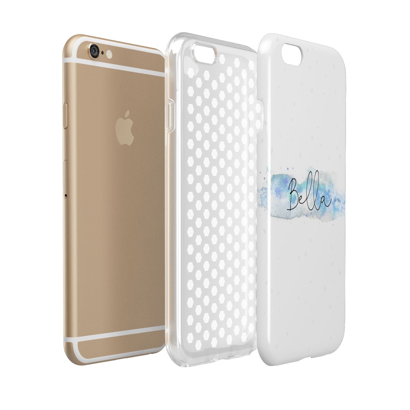 Personalised Christmas Snow fall Apple iPhone 6 3D Tough Case Expanded view