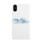 Personalised Christmas Snow fall Apple iPhone XS 3D Snap Case