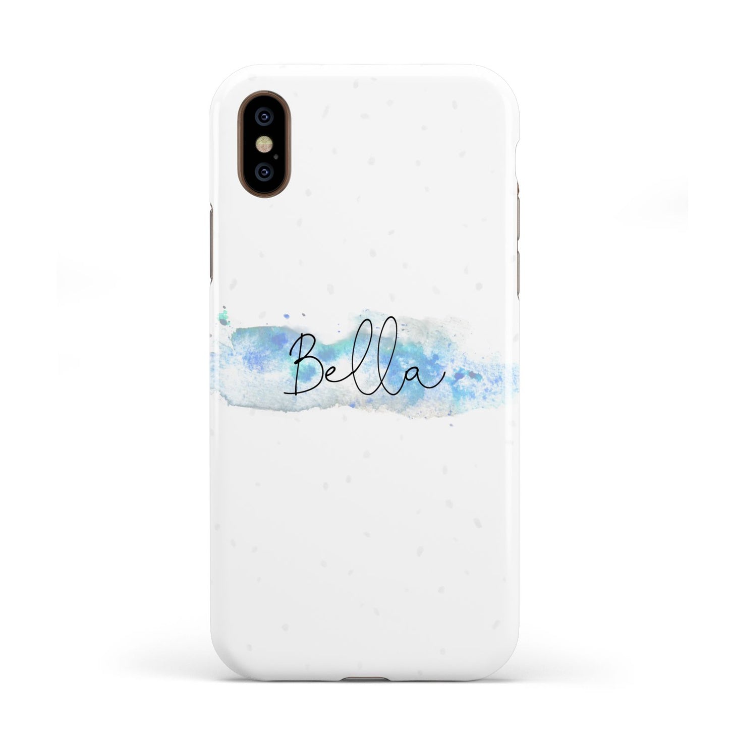 Personalised Christmas Snow fall Apple iPhone XS 3D Tough