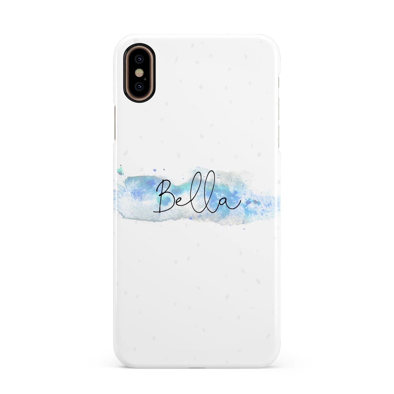 Personalised Christmas Snow fall Apple iPhone Xs Max 3D Snap Case