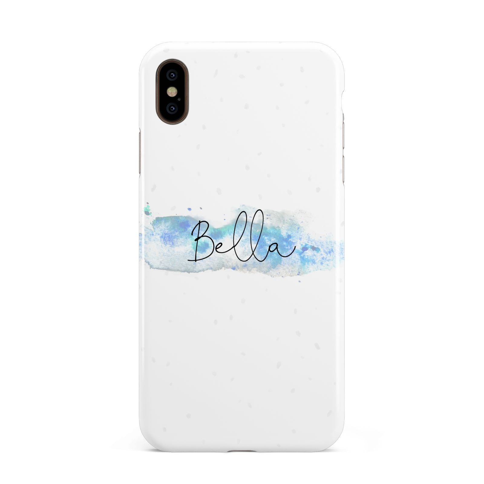 Personalised Christmas Snow fall Apple iPhone Xs Max 3D Tough Case