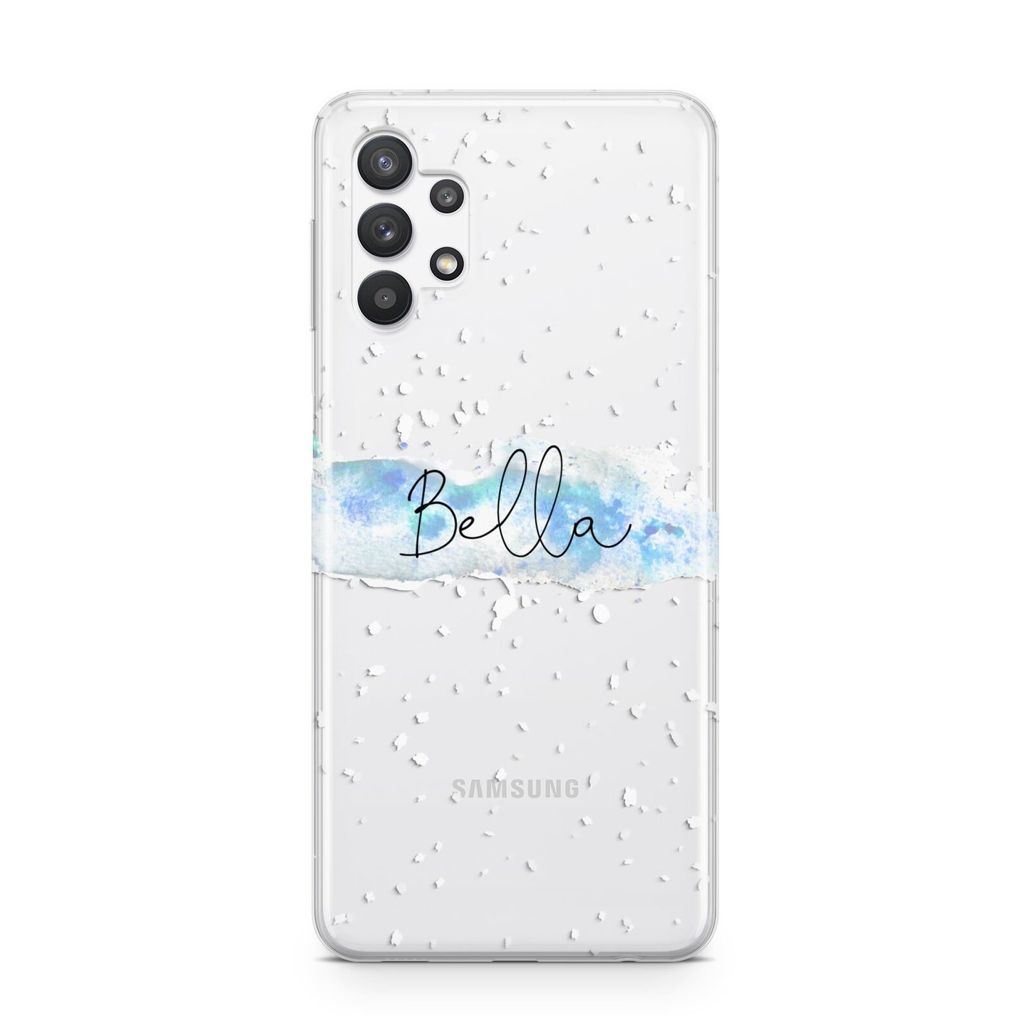 Personalised Christmas Snow fall Samsung A32 5G Case
