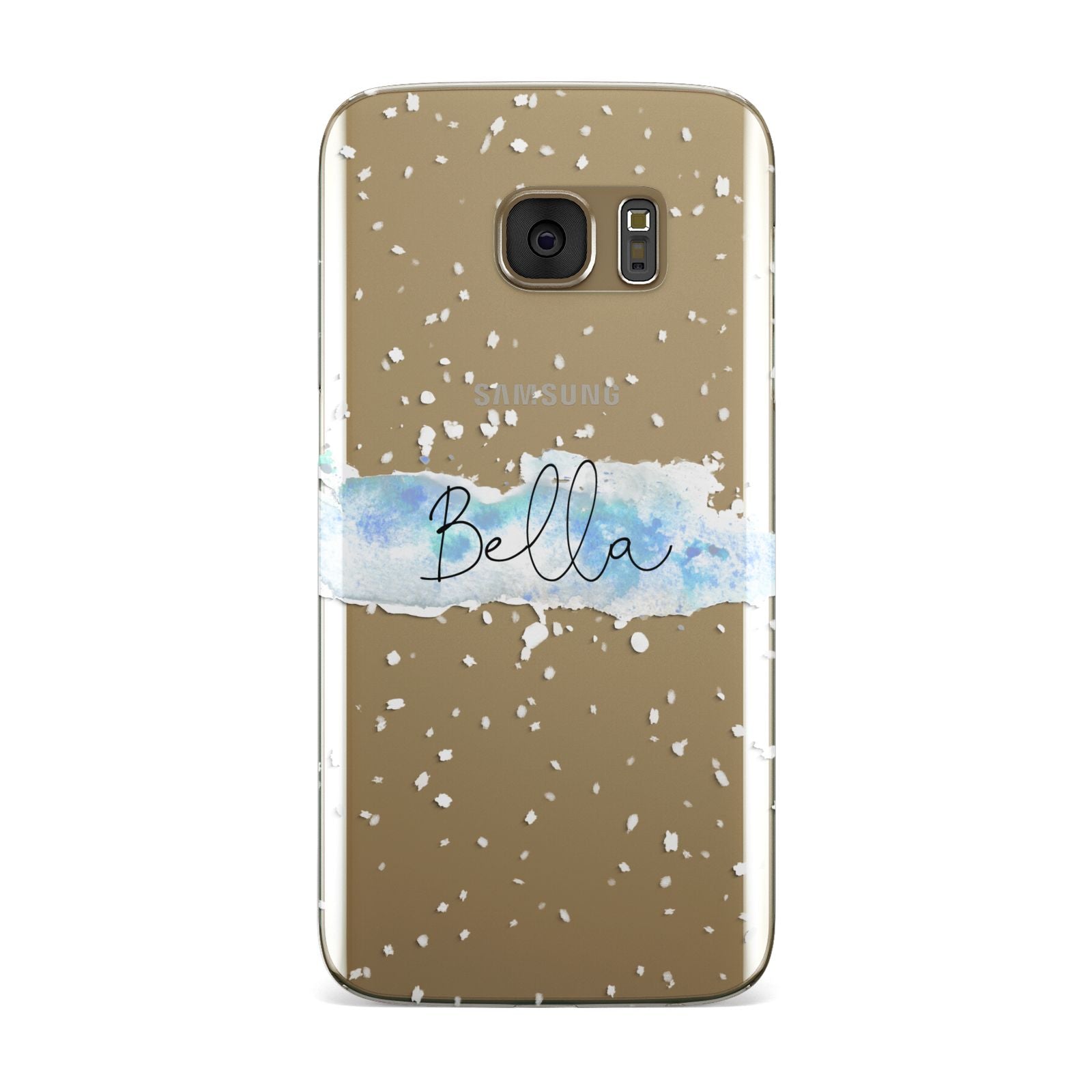 Personalised Christmas Snow fall Samsung Galaxy Case