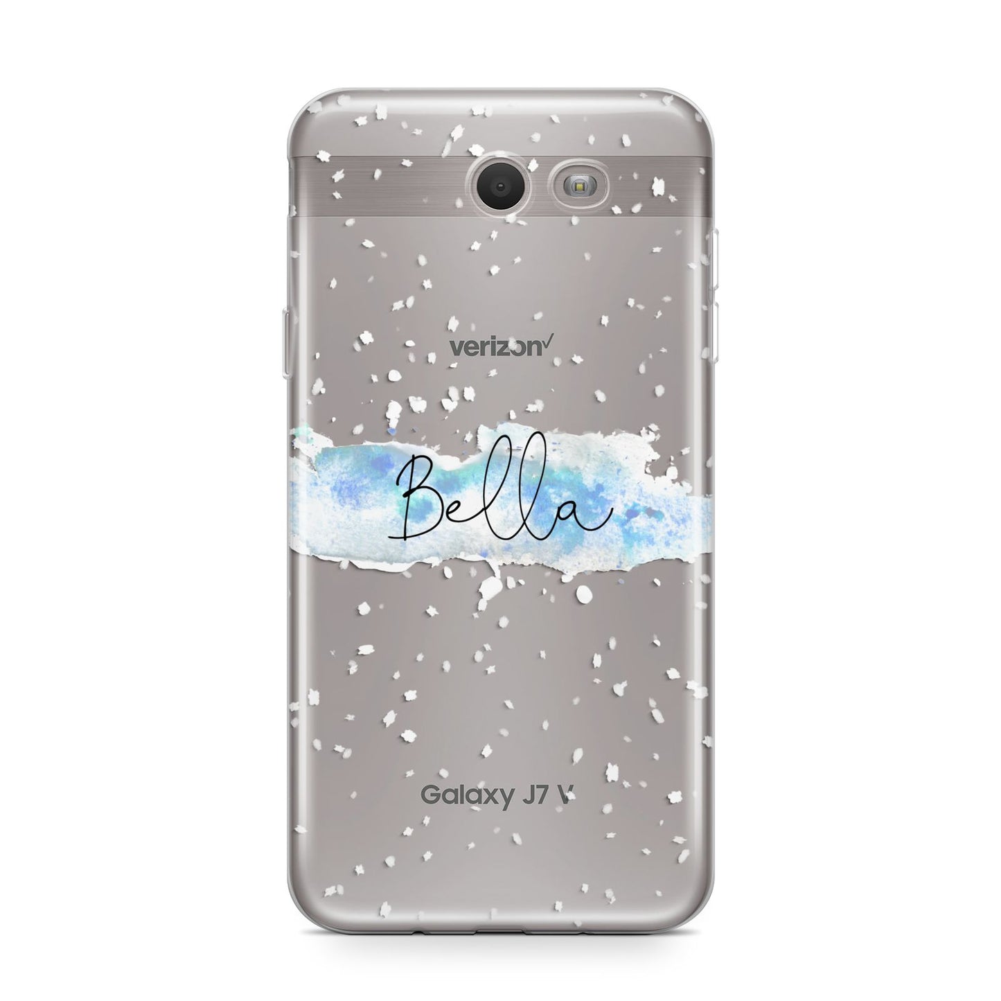 Personalised Christmas Snow fall Samsung Galaxy J7 2017 Case