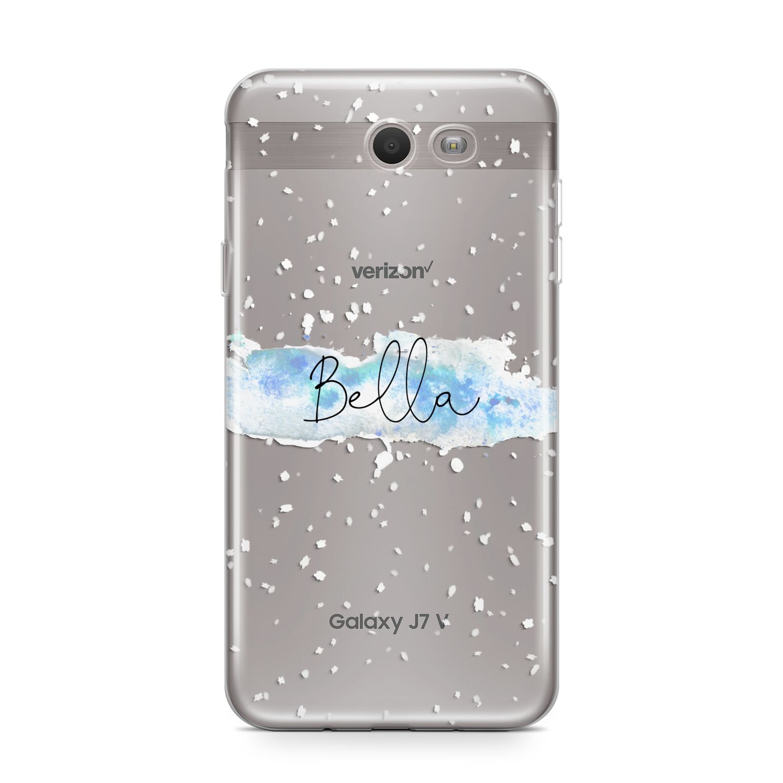 Personalised Christmas Snow fall Samsung Galaxy J7 2017 Case