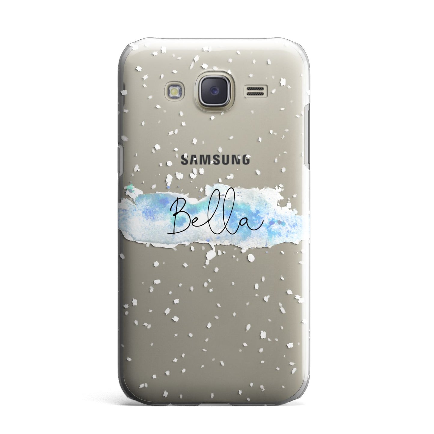 Personalised Christmas Snow fall Samsung Galaxy J7 Case