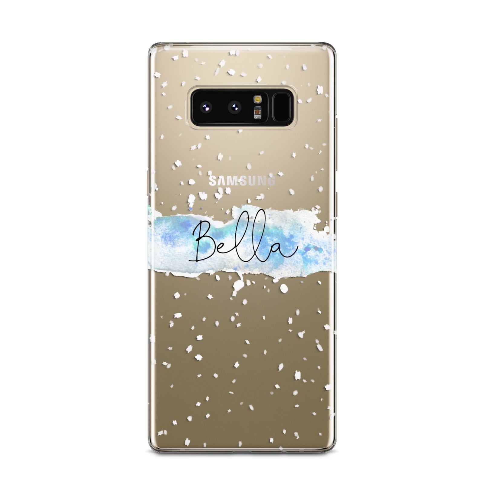 Personalised Christmas Snow fall Samsung Galaxy Note 8 Case
