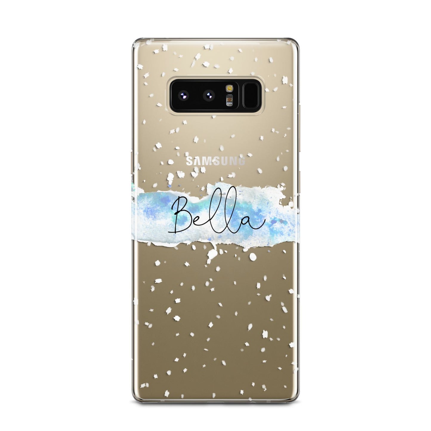 Personalised Christmas Snow fall Samsung Galaxy Note 8 Case
