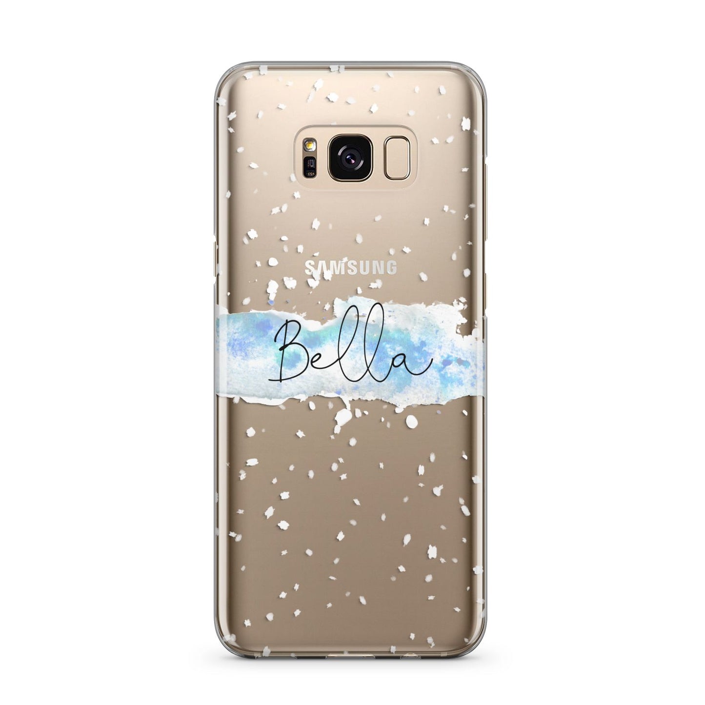 Personalised Christmas Snow fall Samsung Galaxy S8 Plus Case