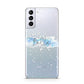 Personalised Christmas Snow fall Samsung S21 Plus Phone Case