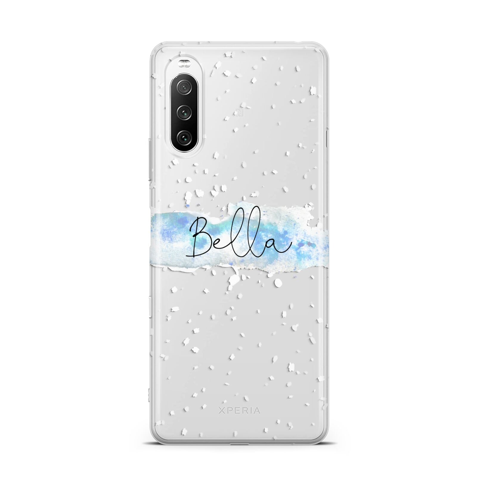 Personalised Christmas Snow fall Sony Xperia 10 III Case