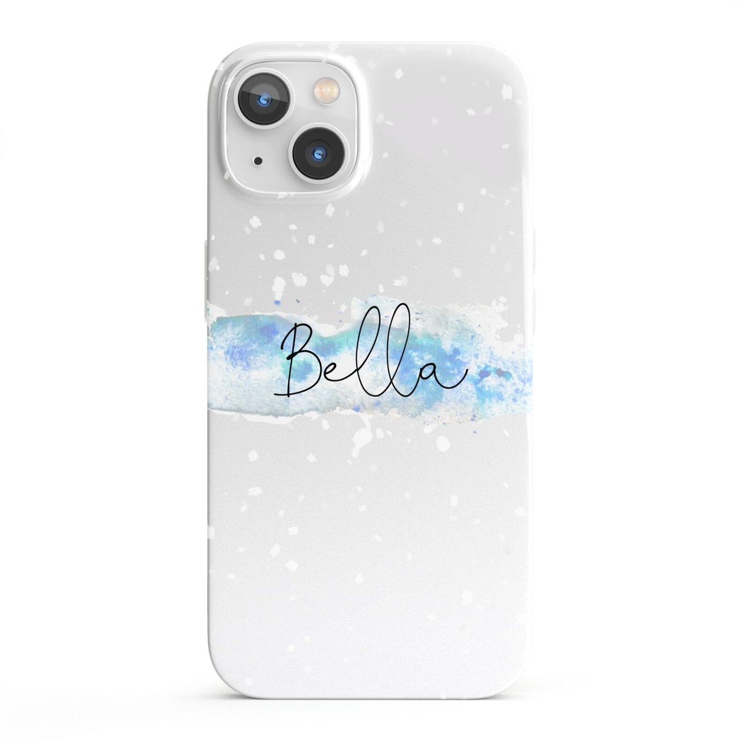 Personalised Christmas Snow fall iPhone 13 Full Wrap 3D Snap Case