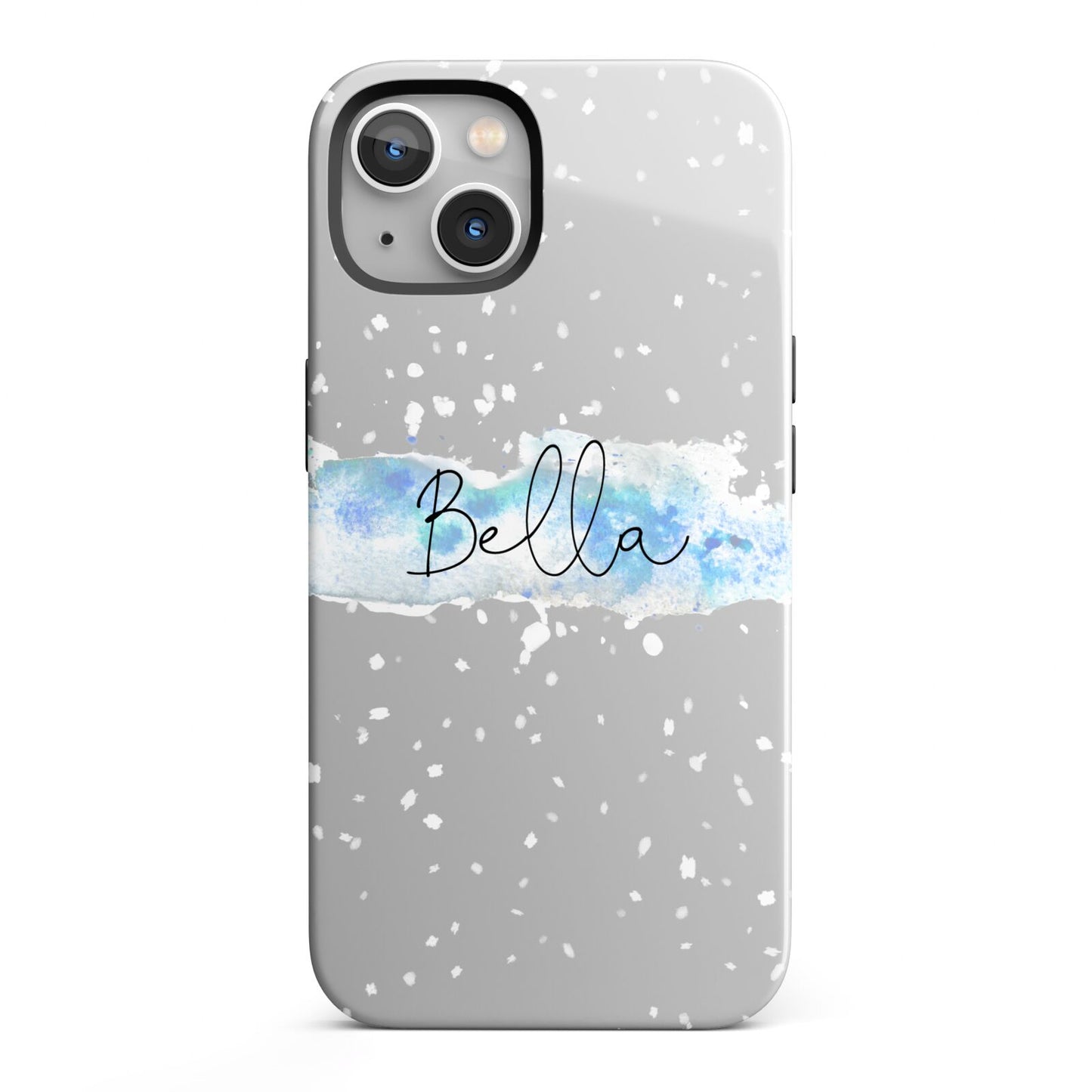 Personalised Christmas Snow fall iPhone 13 Full Wrap 3D Tough Case