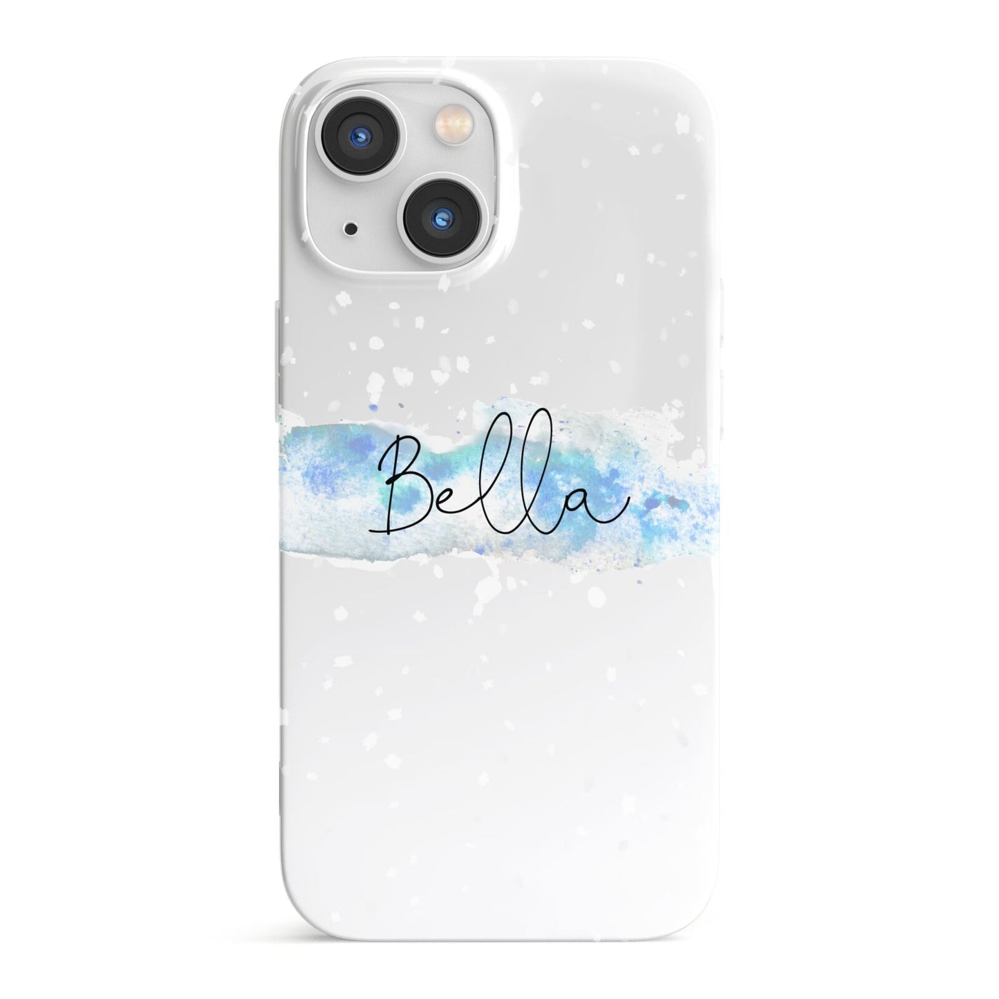 Personalised Christmas Snow fall iPhone 13 Mini Full Wrap 3D Snap Case