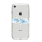 Personalised Christmas Snow fall iPhone 8 Bumper Case on Silver iPhone