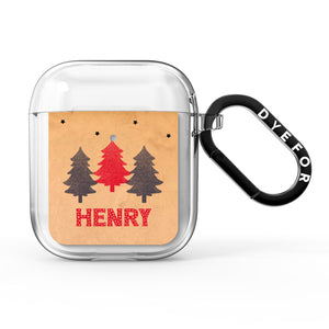 Personalised Christmas Tree AirPods Case