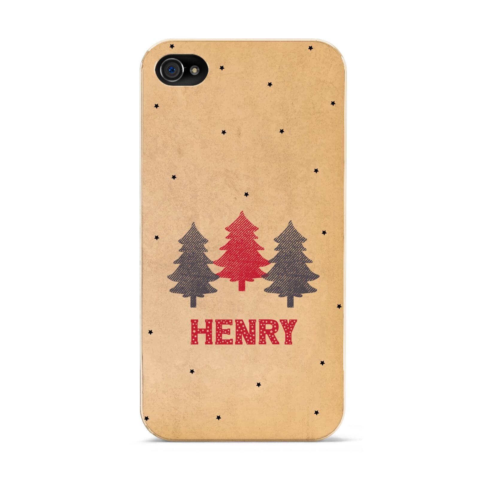 Personalised Christmas Tree Apple iPhone 4s Case
