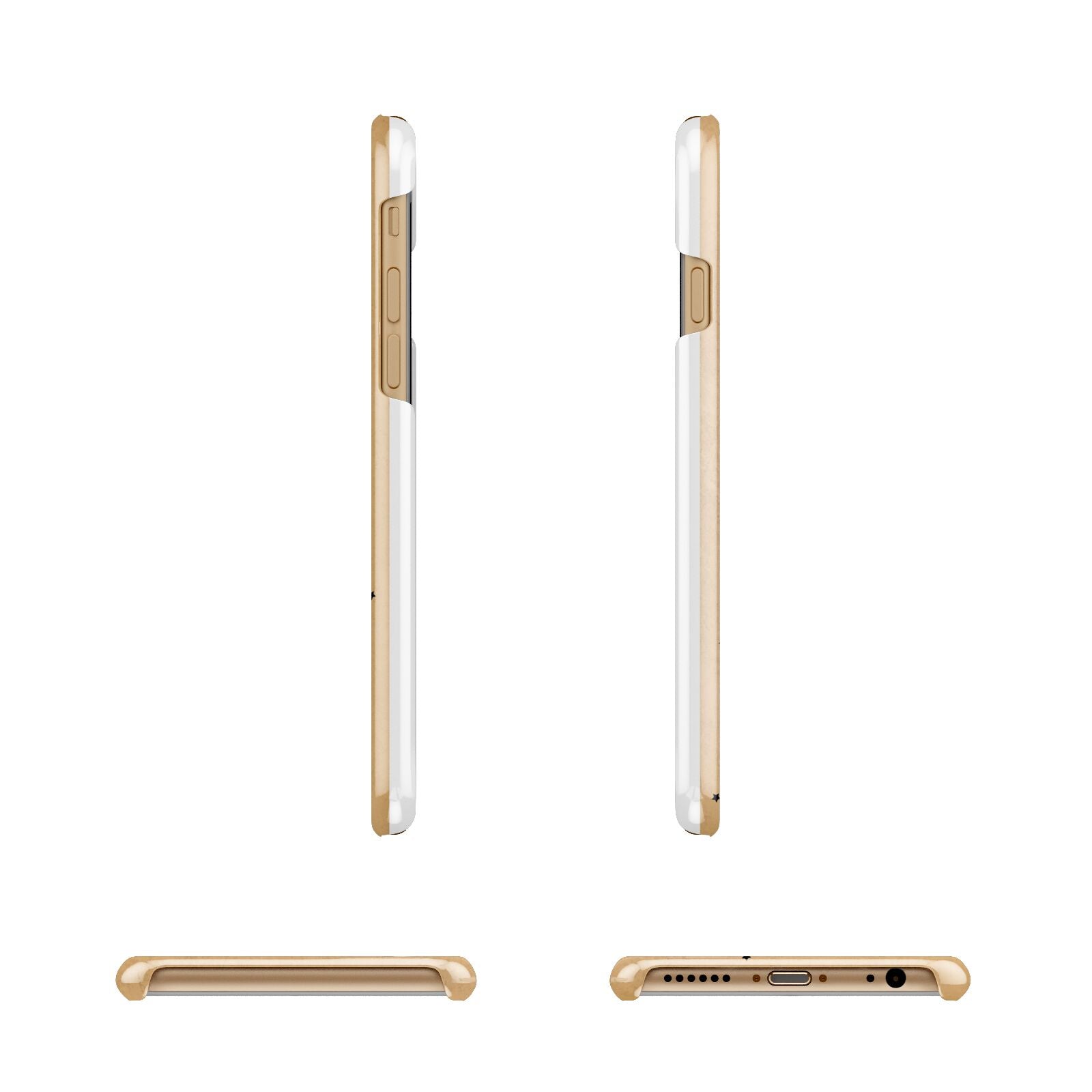 Personalised Christmas Tree Apple iPhone 6 3D Wrap Snap Case Angled Images