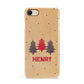 Personalised Christmas Tree Apple iPhone 7 8 3D Snap Case
