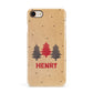 Personalised Christmas Tree Apple iPhone 7 8 3D Snap Case