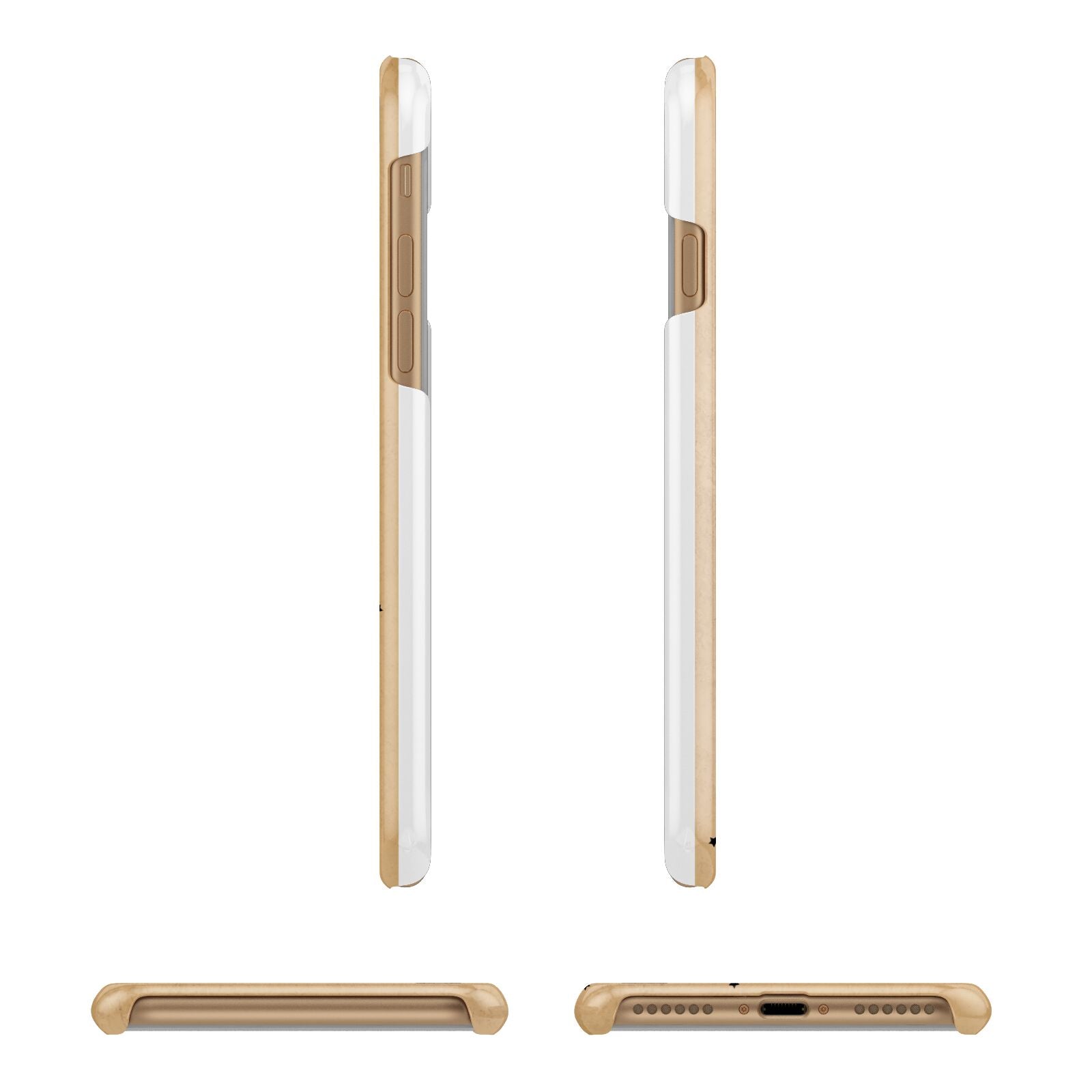 Personalised Christmas Tree Apple iPhone 7 8 3D Wrap Snap Case Angled Images