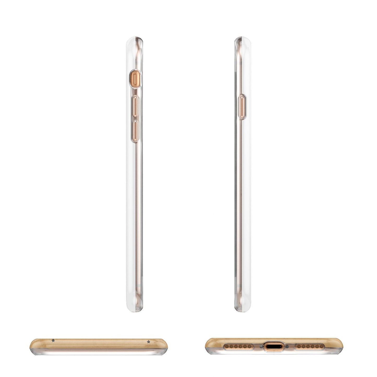 Personalised Christmas Tree Apple iPhone 7 8 3D Wrap Tough Case Alternative Image Angles