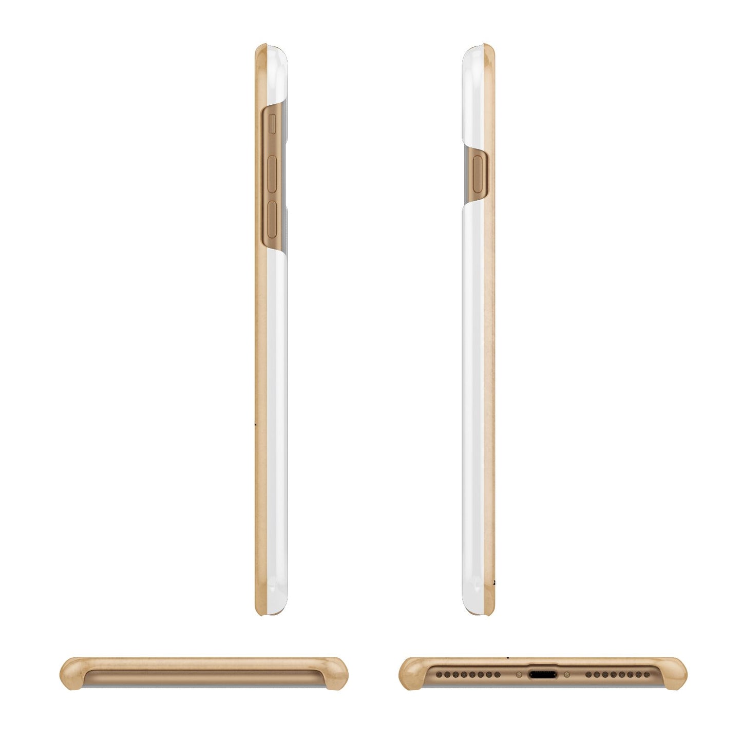 Personalised Christmas Tree Apple iPhone 7 Plus 3D Wrap Snap Case Angled Images