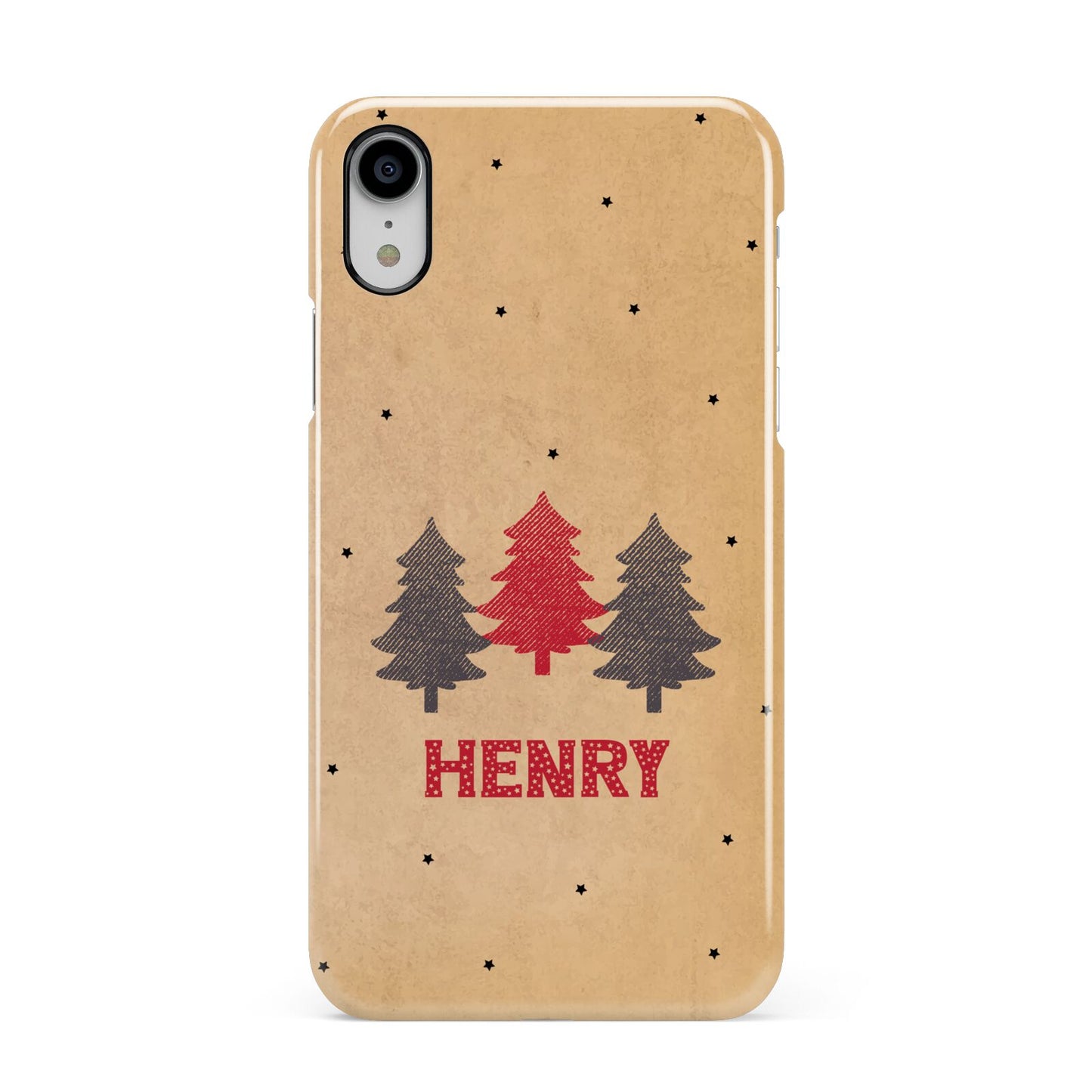 Personalised Christmas Tree Apple iPhone XR White 3D Snap Case