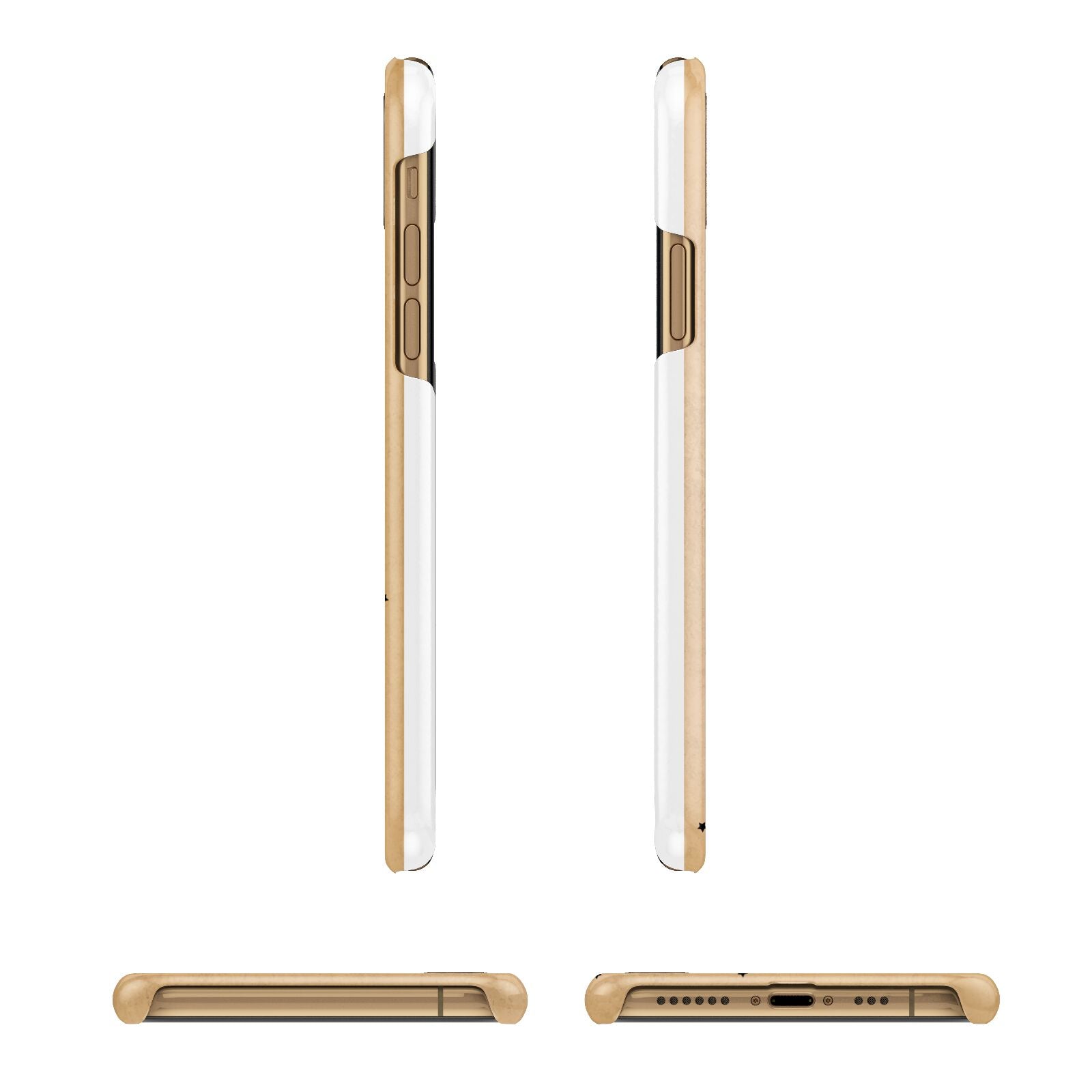 Personalised Christmas Tree Apple iPhone Xs 3D Wrap Snap Case Angled Images