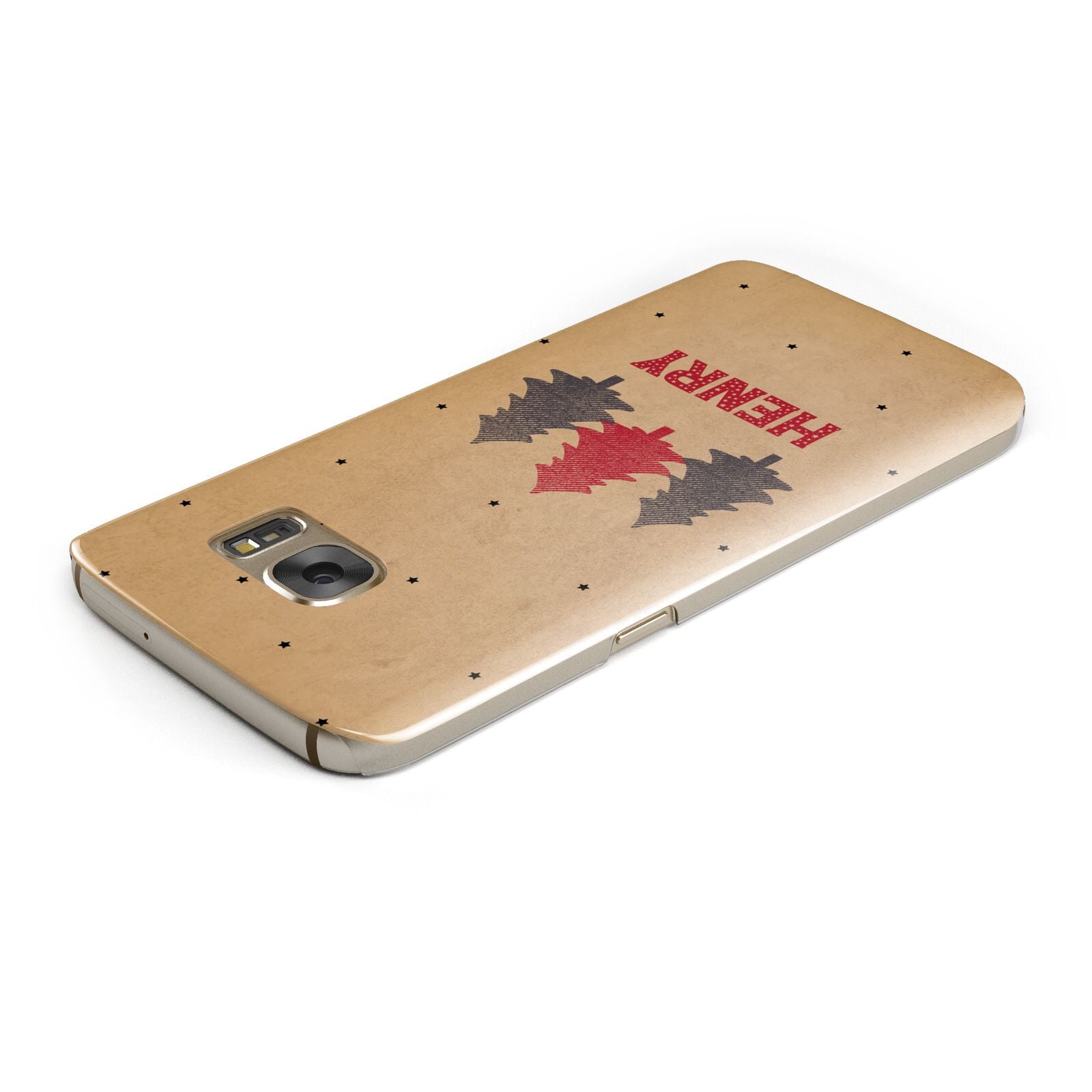 Personalised Christmas Tree Samsung Galaxy Case Top Cutout