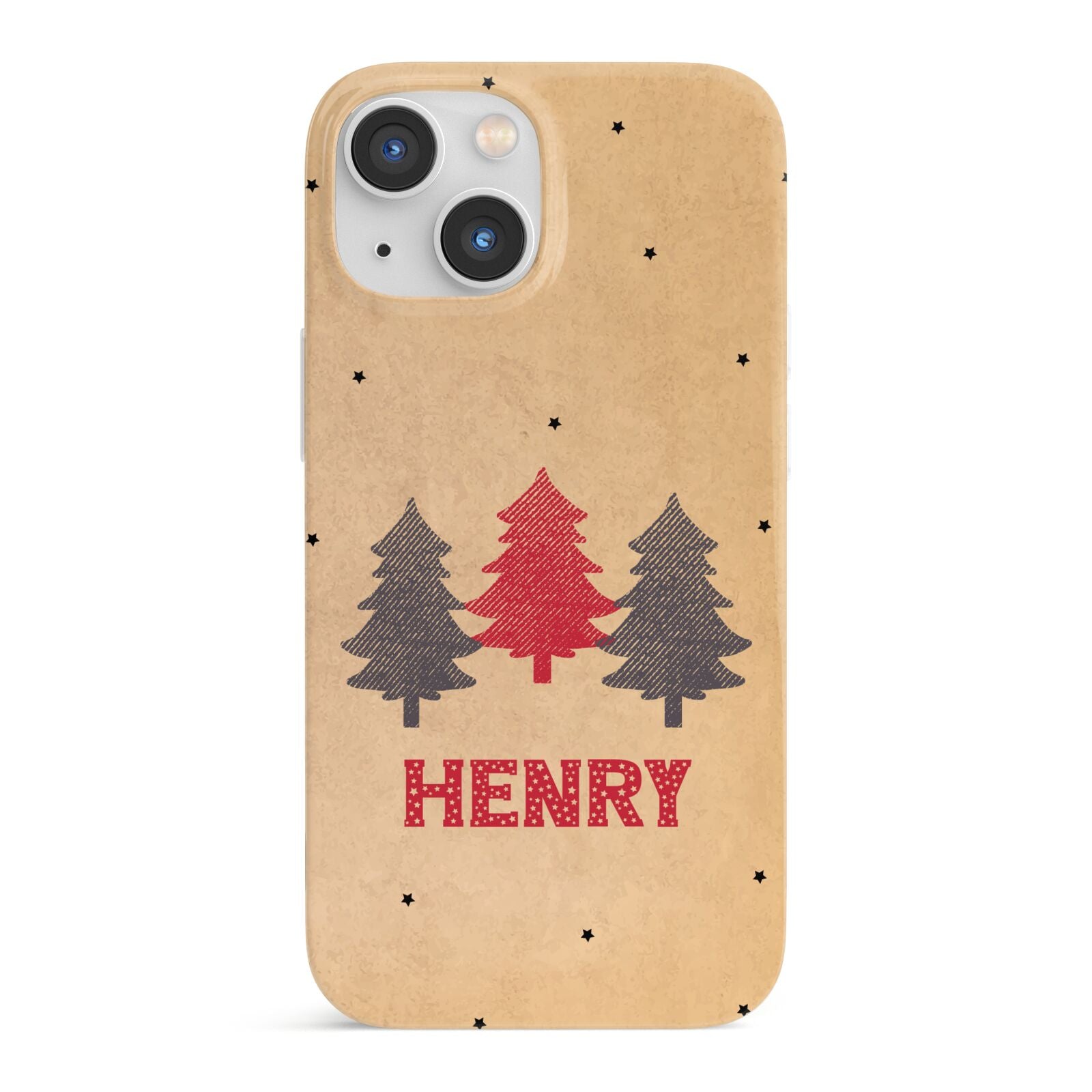 Personalised Christmas Tree iPhone 13 Mini Full Wrap 3D Snap Case