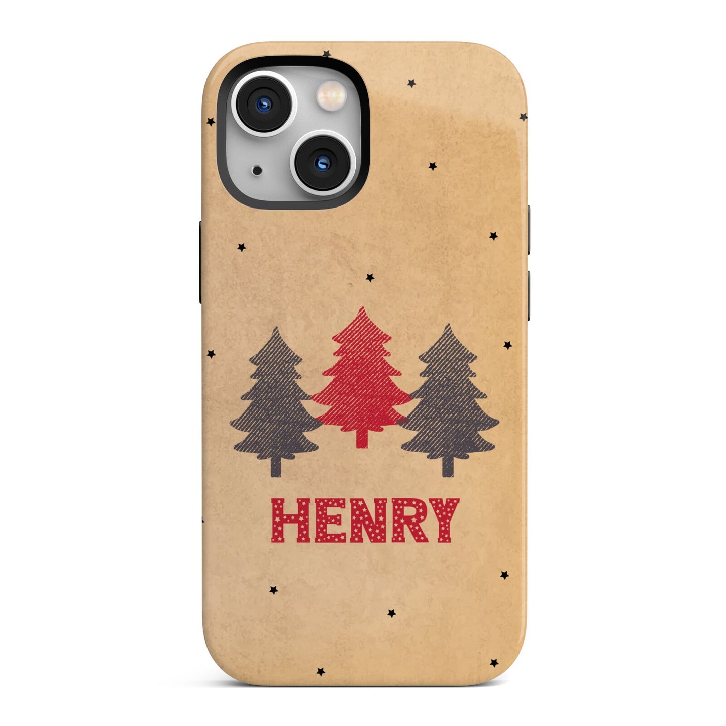Personalised Christmas Tree iPhone 13 Mini Full Wrap 3D Tough Case