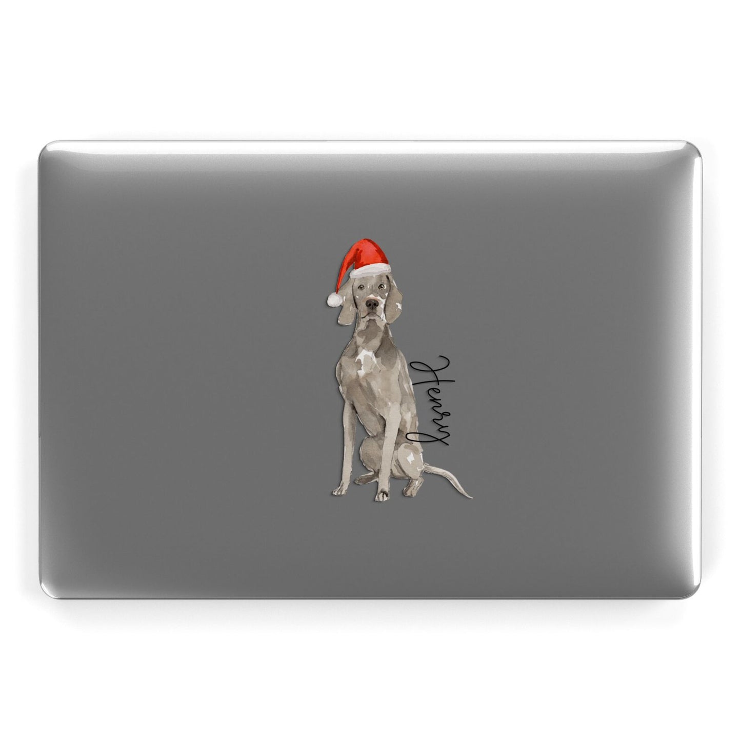 Personalised Christmas Weimaraner Apple MacBook Case