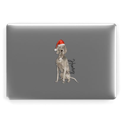 Personalised Christmas Weimaraner Apple MacBook Case