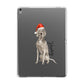 Personalised Christmas Weimaraner Apple iPad Grey Case