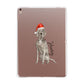 Personalised Christmas Weimaraner Apple iPad Rose Gold Case