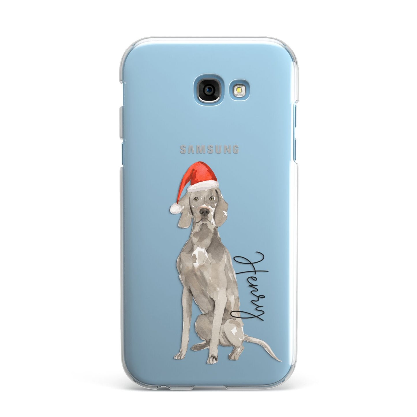 Personalised Christmas Weimaraner Samsung Galaxy A7 2017 Case