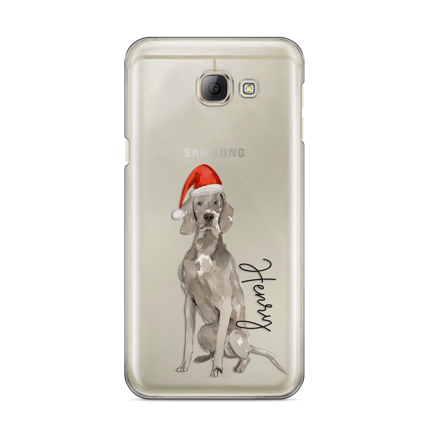Personalised Christmas Weimaraner Samsung Galaxy A8 2016 Case
