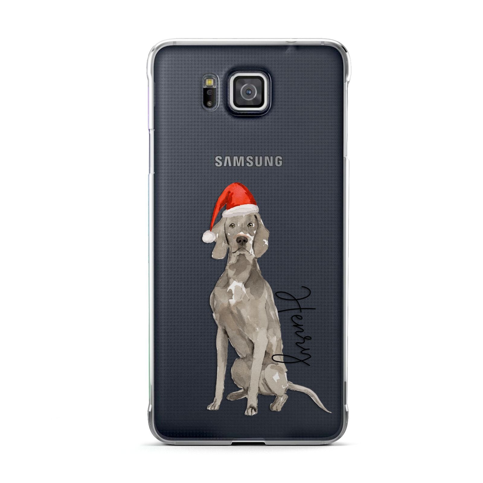 Personalised Christmas Weimaraner Samsung Galaxy Alpha Case