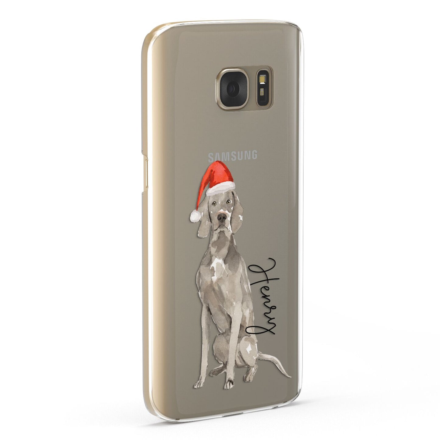 Personalised Christmas Weimaraner Samsung Galaxy Case Fourty Five Degrees