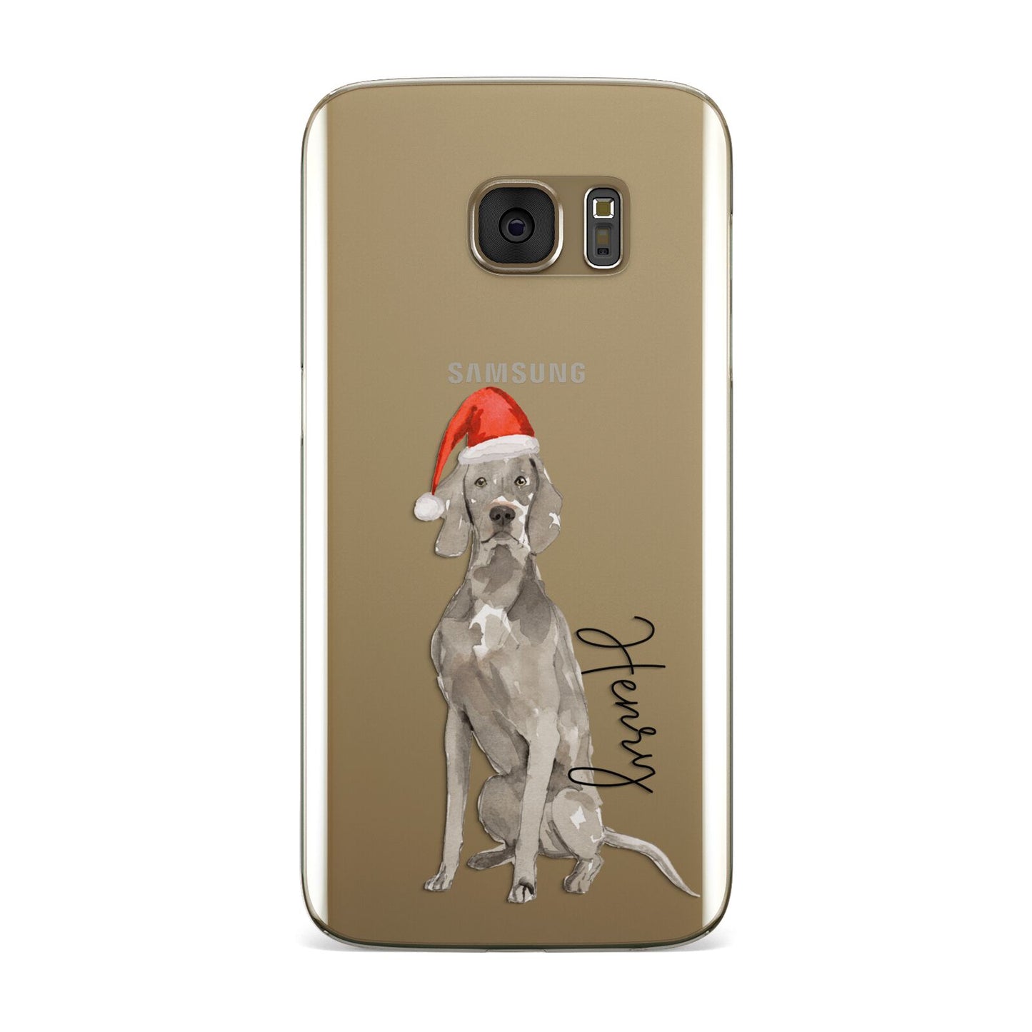 Personalised Christmas Weimaraner Samsung Galaxy Case